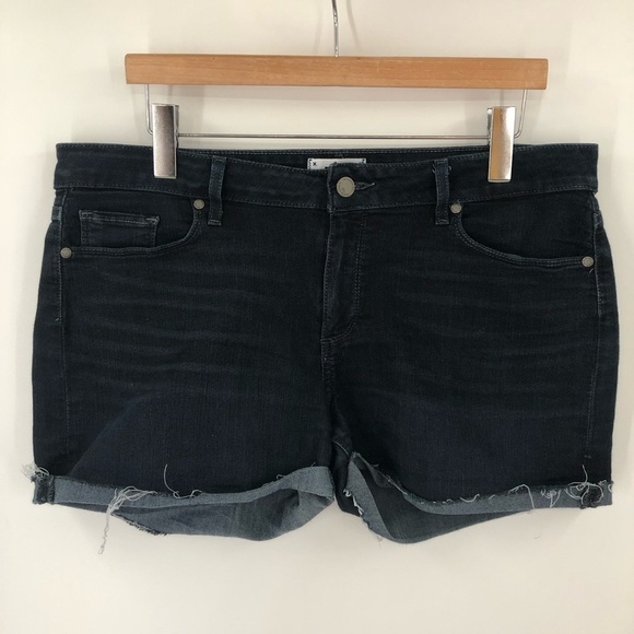 Paige 31 Jimmy Jimmy Cuffed Short Juliana 0572 denim jean rolled dark blue - Picture 4 of 14